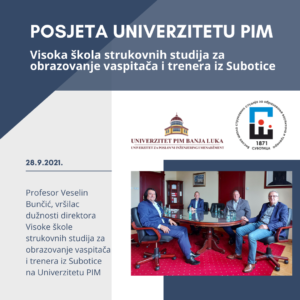 Read more about the article MOGUĆNOST SARADNJE: PROFESOR BUNČIĆ SA VISOKE ŠKOLE STRUKOVNIH STUDIJA IZ SUBOTICE, POSJETIO UNIVERZITET PIM