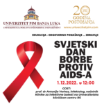 OBILJEŽAVANJE SVJETSKOG DANA BORBE PROTIV AIDS-a 1.12.2022.
