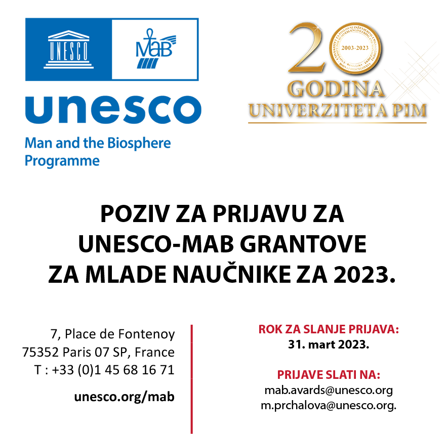 UNESCO-MAB grantovi za 2023.