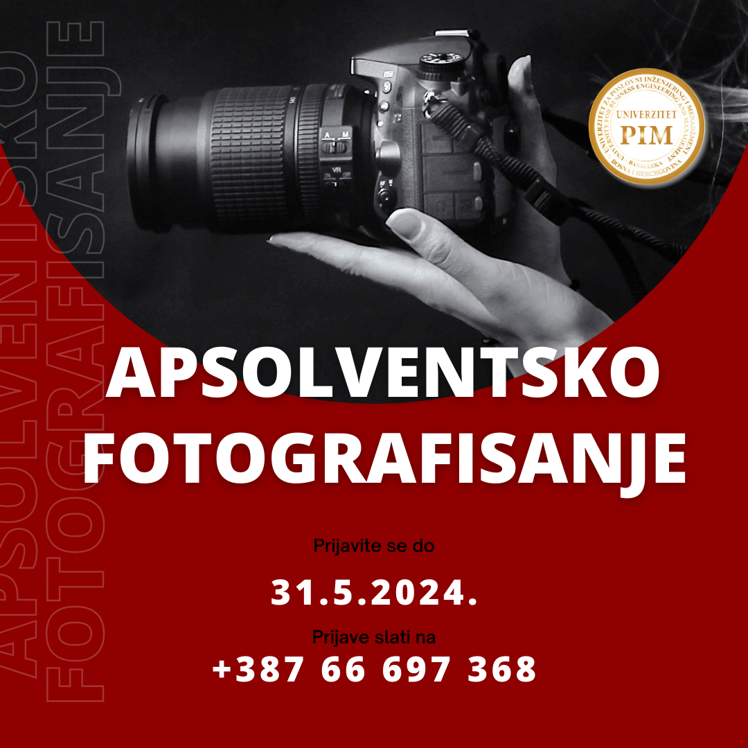 POZIV ZA PRIJAVU ZA APSOLVENTSKO FOTOGRAFISANJE